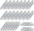 24pcs Universal Stainless Steel Furniture Corner Connectors Silver Triangular Support Brackets Small