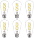 BORT Dimmable LED Edison Bulbs, 6W Vintage Light Bulb Equivalent to 60W, E26 5000K ST58/ST19, 6 Pack
