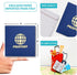 CUTE POPUP Enchanting Travel Pop Up Card - Premium Italian Paper Handcrafted 3D Greeting Card, Mesmerizing Passport