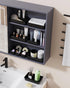 BiuLeon 25 Set, 4-Sizes PCS Plastic Drawer Organizers Vanity and Makeup Organizer, Desk and bathroom Drawer Organizer