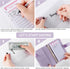 NICOOTH Budget Binder Cash Envelopes A6 Money Saving Binder with Zipper Envelopes (Purple)