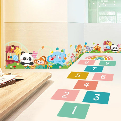Generic Number hopscotchs Mat Decals - Number Lattice Floor Sticker, hopscotchs Play Mat | Classroom Decor Sensory Path