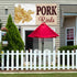 Fastasticdeals 4 Grommets 16x40Inches Vinyl Banner Multiple Sizes Pork Rinds Outdoor Advertising Printing D Restaurant