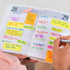 ZCZN Small Sticky Notes, 1.5in x 2in, 100 Sheets/Pad, 10 Pads/Pack, Black Color
