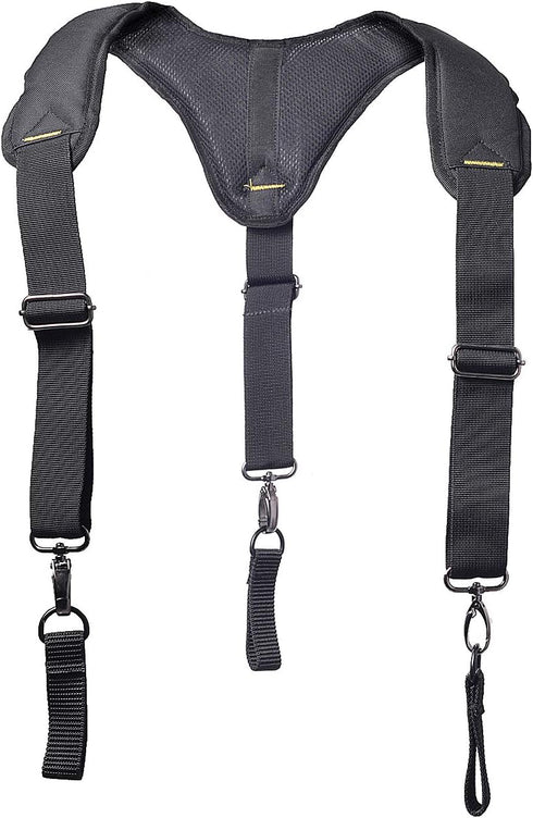 AISENIN Heavy-Duty Tool Belt Suspenders for Men, 3 Point Padded Suspenders Construction Suspender for Tool Belt