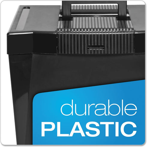 Pendaflex Economy File Box, Black, 10-7/8" H x 13-1/2" W x 10-1/4" D