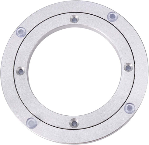ChiweiJ Heavy Duty Aluminium Alloy Rotating Bearing Plate, Round Table Turntable for Dining