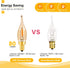 12 Pack Bulbs 0.7W=7W C22T E12 Bulbs 7 Bulbs 2200K LED Vintage Candelabra Night Lights Edison Mini Candle Filament