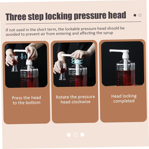 HDBHSBE 4Pcs Commercial Laundry Detergent Pump Pump for Syrup Bottle Leak-Resistant Plastic Multipurpose Laundry