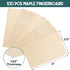 Novabright 100 4" 2.6" 60 40 1/42" Pcs Maple Fingerboard Wood Veneer Pieces x Straight Cut, Cross Cut Thickness