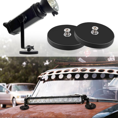 4Pack 30LBS M4 Rubber Coated Neodymium Magnets, Mounting Magnets, Heavy Duty, Anti-Scratch, Threaded Studs for Signal