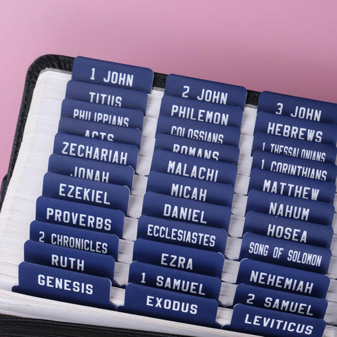 80Chapters UPAFEXXI-Laminated Bible Tabs, Bible Tabs for Women and Men, Reposition Large Print Stickers, Easy to Read