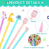 Marspark 200 Pieces Cute Cartoon Gel Ink Pens, Black Ink, Various Animal Series for Kids and Office School Supplies