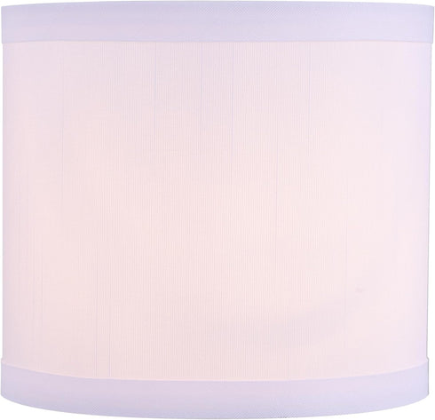 Aspen Creative 31218 5-1/2" 5-1/2" 5" Small Clip-On Drum Lamp Shade in Pearl White, Top x Bottom x Slant Height