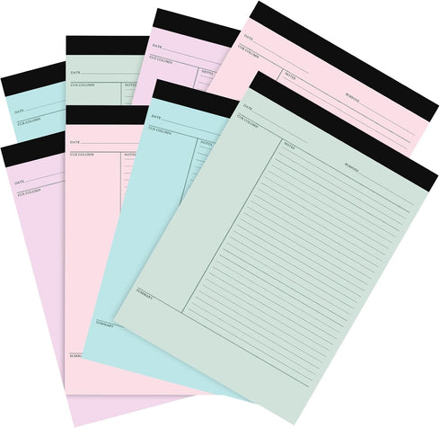 Writing Note Pads, 8.5 x 11 Inches Legal Pads, Lined Paper for Office School, 45 Sheets Per Pad, Multicolor