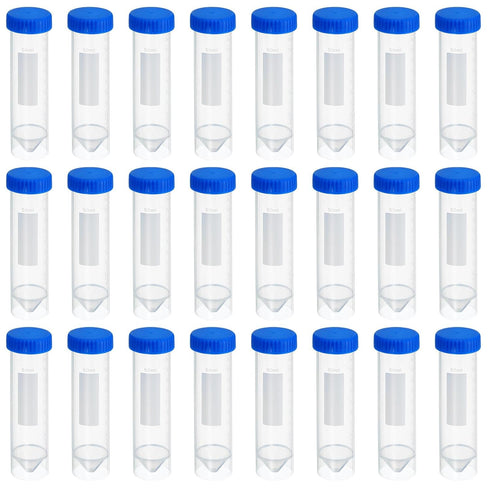 PATIKIL 50mL Plastic Test Tubes, 50 Pack Self Standing Centrifuge Tubes with Screw Caps