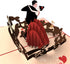 Liif Love Couple 3D Greeting Pop Up Card - Valentines Day, Anniversary, Wedding, Thank You