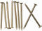 240pcs Brass Plated Wood Nails, 1-1/2” × 14 Ga for Hanging Wall Decor, Finishing, Picture Hanging, Wall, Roofing Nails