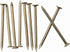 240pcs Brass Plated Wood Nails, 1-1/2” × 14 Ga for Hanging Wall Decor, Finishing, Picture Hanging, Wall, Roofing Nails