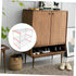 1pc Happyyami Stainless Steel Shoe Shelf Household Shoe Rack Storage Holder Bench