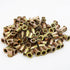 LOKMAN Rivet Nut 100 Pieces 1/4-20UNC Carbon Steel Flat Head Rivnut Threaded Insert Nut, Knurled Body (1/4''-20)