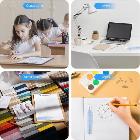 M&G Electric Eraser for Artists, Rechargeable with 60 Eraser Refills, Battery Operated for Drafting and Sketching