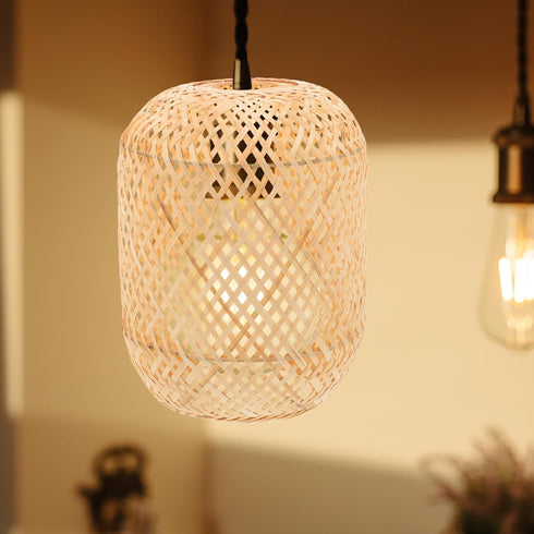 DOITOOL Rattan Lamp Shade, Boho Bamboo Lamp Shade, Natural Wicker s, Chandelier Covers, Small for Pendant Light