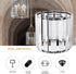 Drum Lampshades Crystal Lamp Shade Clear Glass Shade Cylinder Shaped Replacement Modern Ceiling Light Cover for Pendant
