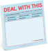 Knock Knock Deal with This Sticky Notes, Pastel Version, 3 x 3-inches Each, Pack of 8