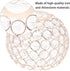 6.3 Inch Angoily Crystal Lampshade Iron Art Ceiling Light Shade Decorative Glass Lamp Cover for Pendant and Wall