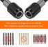 2pcs 100mm Magnetic Screwdriver Bits Holder, Quick Release Drill Bit Chuck Adapter with 1/4" Hex Shank