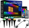 50FT Permanent Outdoor Lights, Waterproof 2-in-1 Eaves & Ground Stakes LED String