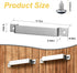 Tape Measure Clip Tape Measure Holder Bench Belt Universal Tool with Screws Stainless Steel Tool Hanger Storage Dock for Mount Drill Power Tape Measures and Belt Clips (6 Pcs, Silver)
