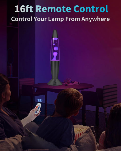 Biulazyda 17 13 Inch Color Changing Black Liquid Motion Lamps: Colors LED Night Light for Adults with Remote & Timer