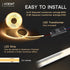 3000K,16.4ft 12V 95Ra+ COB LED Strip Lights Warm White High CRI Super Bright,Flexible Tape Lights