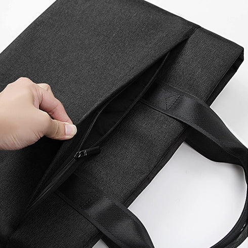 enyuwlcm Oxford Document Bag with Handle, Meeting Office School Organizer Handbag Briefcase for Paper Files, 1 Pack