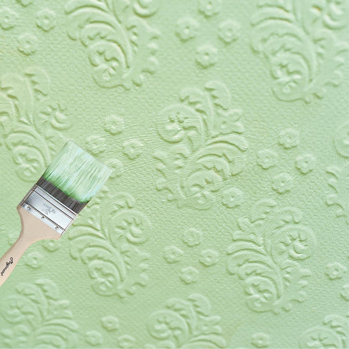 Flat Paint Brush, Soft Bristle 3 inch Wide Wooden Stain Brush for Walls, Furniture, Chalk, and Fence