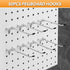 Pegboard Hook 50 Pcs, Durable L Shape Galvanized Metal Accessories for 1/4 and 1/8 Pegboard Organizer Kit