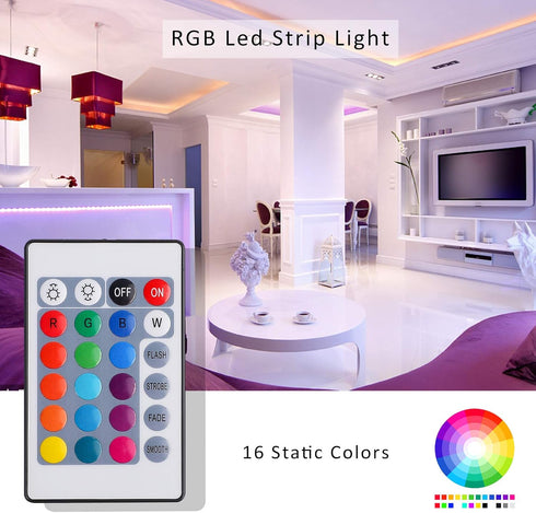 24 12V 6A Dimmer 3528 5050 SUPERNIGHT Key IR Remote Controller, DC Box for RGB SMD LED Strip Lights