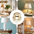 FdcZeyxior 1/4-27 2 1/2 Inch Lamp Finials Caps, Pcs Lamp Finial Tapped Metal Decorative Knob Caps, Tall Gold Finish