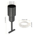 MECCANIXITY E14 Socket Ring Removal Tool T Type with Lamp Shade Socket Rings for Medium Base, Light Replacing Accessories, White Pack of 5