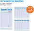 12 Pack 50 Sheets/Pack, 600 ZPARIK Purple Guest Checks Books for Servers Server Note Pads, Waiter Checkbook, Waitress