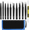 11 PCS Precision Tweezers Set, ESD Anti-Static Stainless Steel Tweezers for Lab and DIY