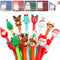 Whaline Christmas Notepad Set, 24Pcs with Gel Ink Pens, Self-Stick Notes, Office Supplies