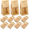 50pcs Small Kraft Paper Bread Bags with Iron Wire Self-sealing Strip for