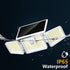 3 156 IP65 1 Pack INCX Solar Motion Sensor Lights Outdoor, Heads Security Lights Solar Powered, LED Flood Light Motion