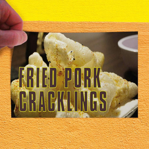 JHall Graphics Decal Sticker Fried Pork Cracklings #2 Restaurant & Food Outdoor Store Sign