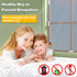 Magnetic Window Screen, Adjustable DIY Window Net Max 59 x 51 with Magnetic Fastener, Fiberglass Fine Mesh