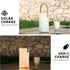 2 1 IP44 Portable Solar Table Lamp in Charging Outdoor Lantern with Remote RGB Cordless Lights, Water-Resistant