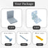 MR.BRACKET Pack 2, MR BRACKET L Bracket, Gray Shelf Brackets of Heavy Duty Cabinet Hanging Brackets, Plastic Cover